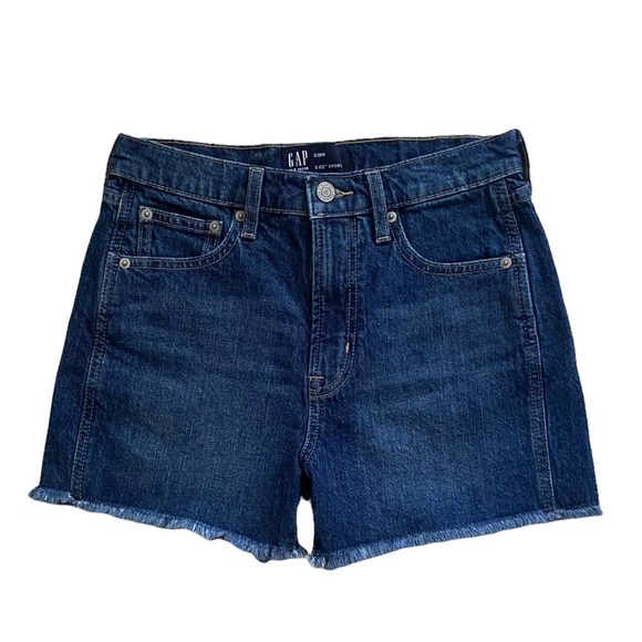 Gap 3.5" High Rise Cut Off Denim Shorts with Washwell Size 26 - Picture 2 of 6